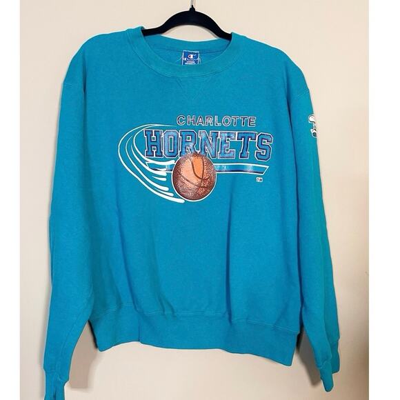 Champion Other - Vintage Charlotte Hornets Sweatshirt Men’s Crewneck 90’s Champion NBA Size XL